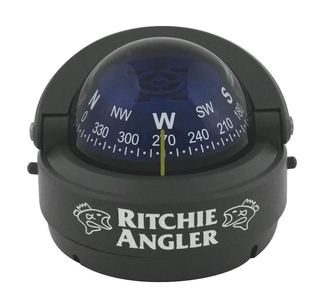 Компас Ritchie Angler, черный корпус синий циферблат